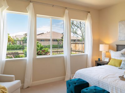 Anlin Catalina Replacement Vinyl Sliding and Picture Windows Interior Bedroom