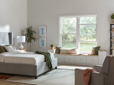 Simonton Brickmould 600 Double Hung Window Open