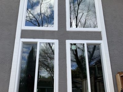 four replacement windows in cross Custom Shapes Vinyl Windows Geometric