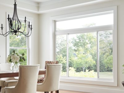 Simonton interior 5050 dining room 3 lite sliding window 5050