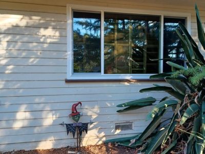 Sliding Vinyl Window Front Yard Exterior Sliding Vinyl Window Front Yard Exterior