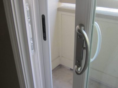 Sliding Door Lock CLoseup Sliding Door Lock CLoseup
